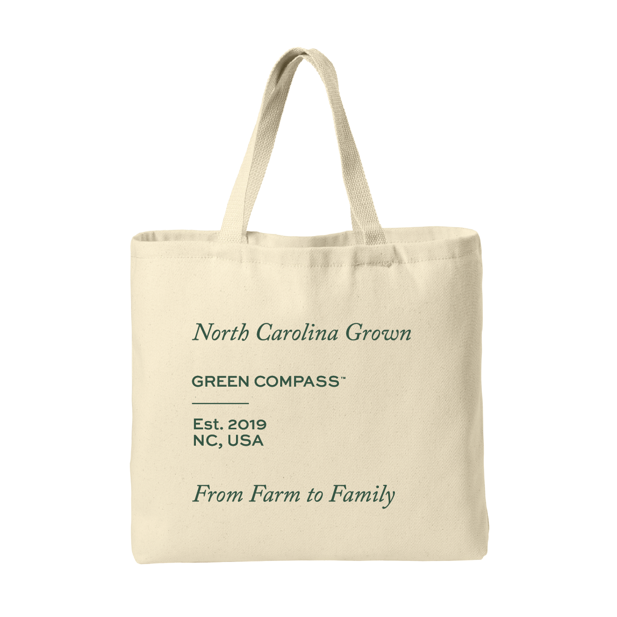 Green Compass Jumbo tote