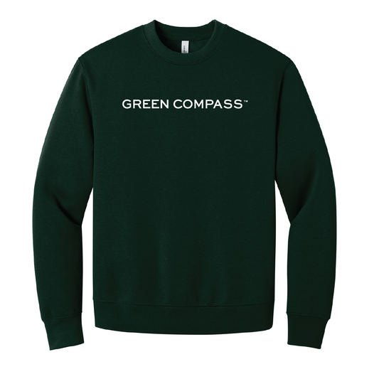 Green Compass Heavyweight Crewneck