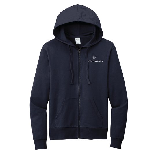 Green Compass Allmade Zip Up Hoodie